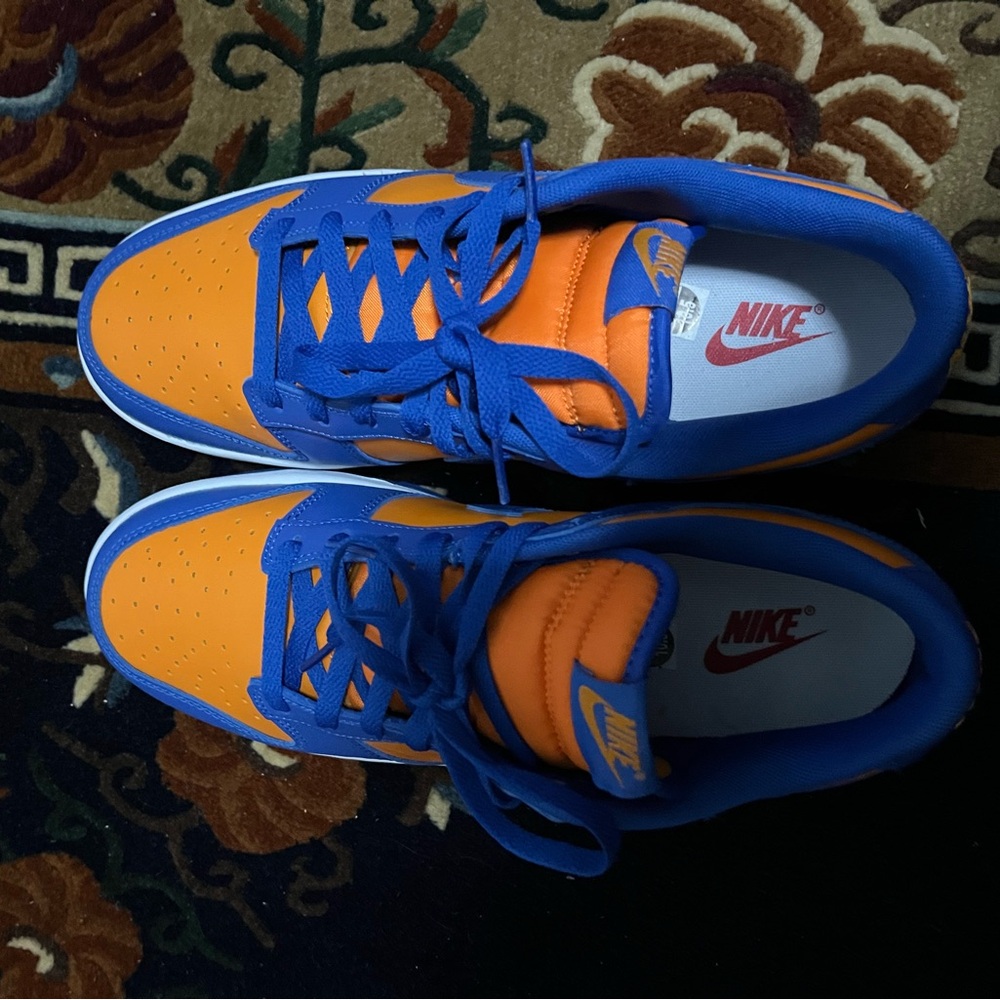 Nike Orange and Blue Sneakers